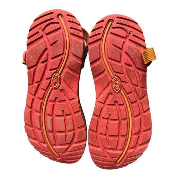 Chaco Z/Cloud X Hiking Swim Sandals Strappy Orange Gray Women's 8 Gorpcore - Picture 4 of 9